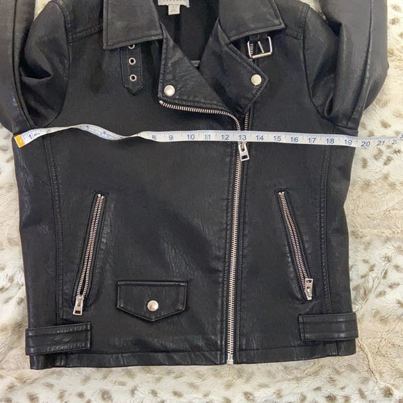 Topshop Leather Moto Jacket - Picture 2 of 3